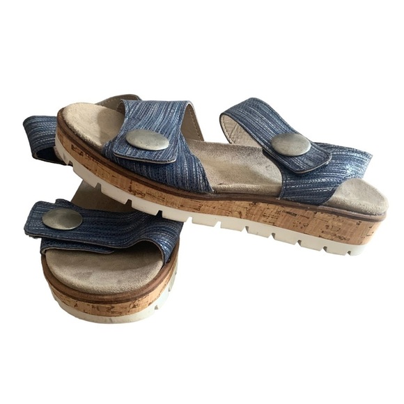 Volks Walker Blue/Silver Velcro Sandal - Picture 12 of 12